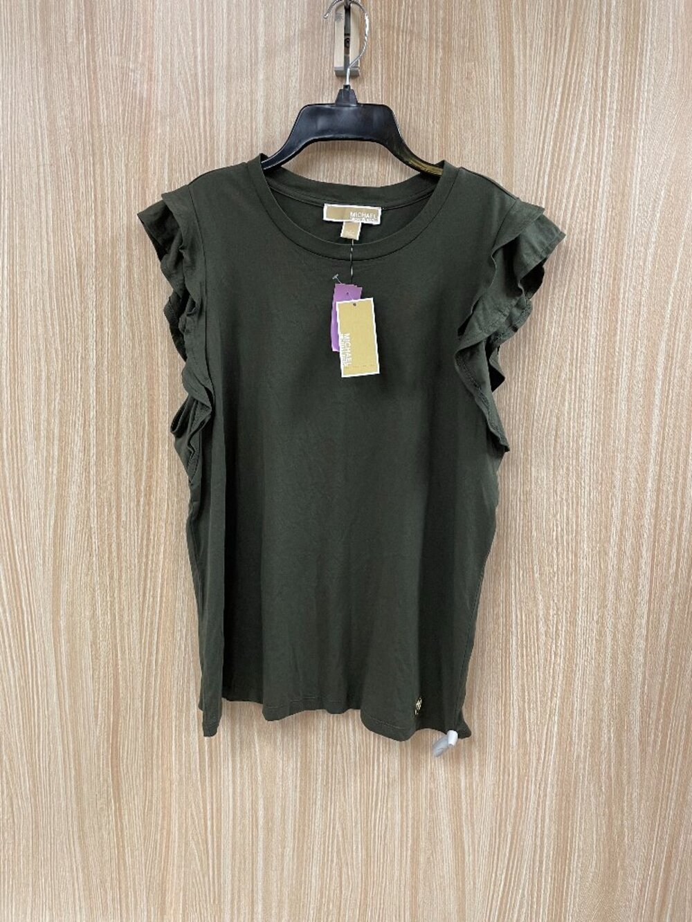 NWT Michael Kors Green Top Size L